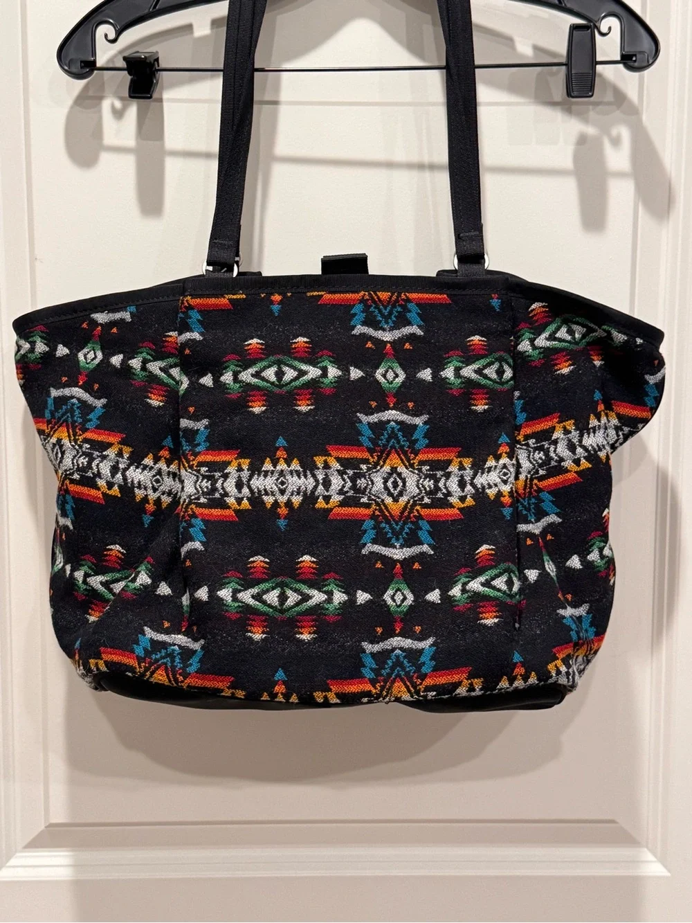 Pendleton Aztec Southwestern Geometric Tote Bag Wool blend Exterior – NWOT